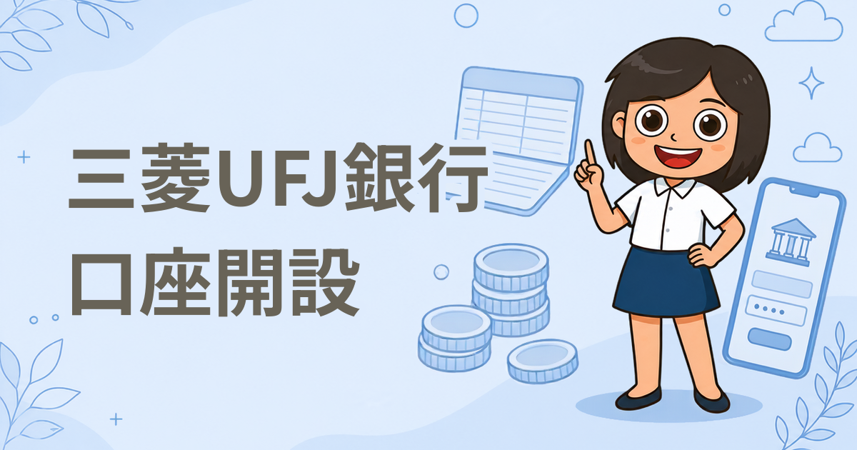 三菱UFJ銀行 口座開設（普通預金口座）