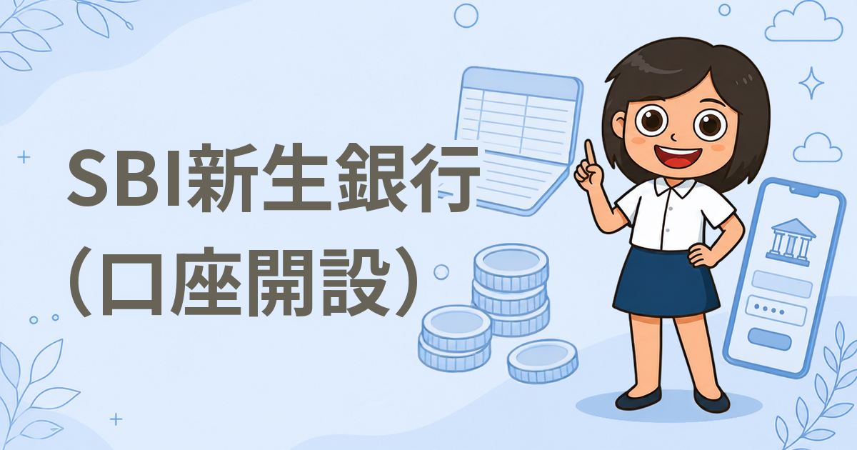 SBI新生銀行（口座開設）